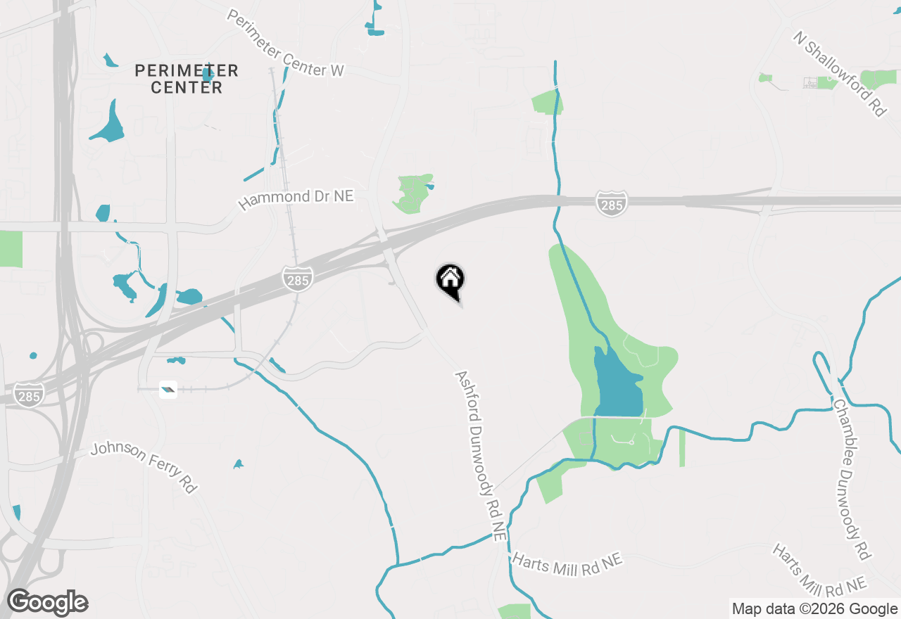 Map of 4110 Ashwoody Trail Ne, Brookhaven, GA 30319