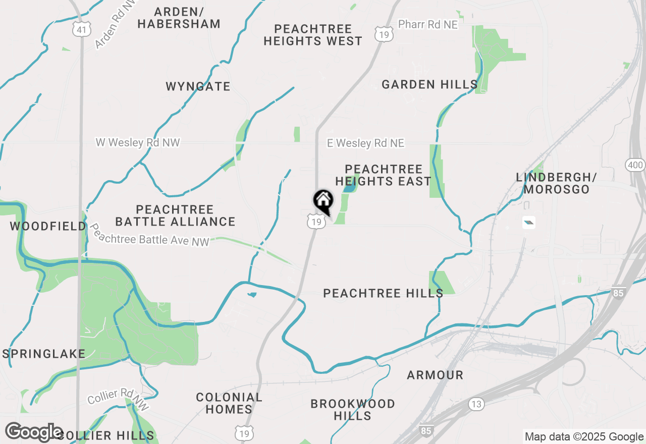 Map of 2499 Peachtree Road Ne #306, Atlanta, GA 30309