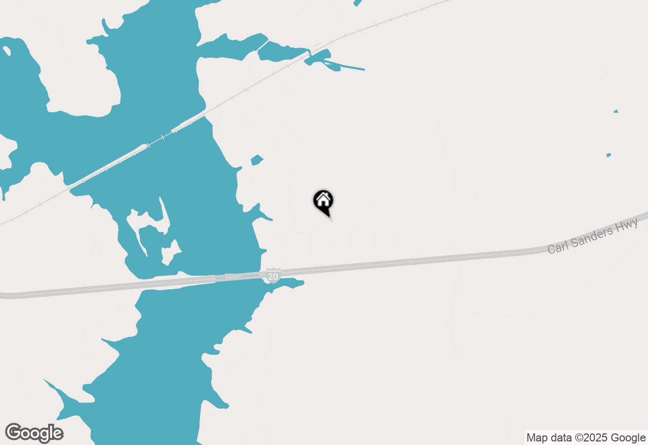 Map of 1350 Choo Choo Drive, Greensboro, GA 30642