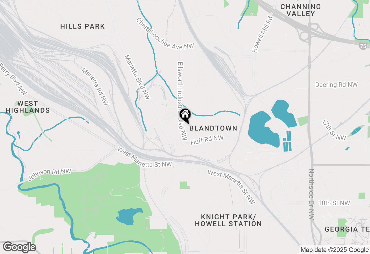 Map of 1216 Chelsea Circle Nw, Atlanta, GA 30318