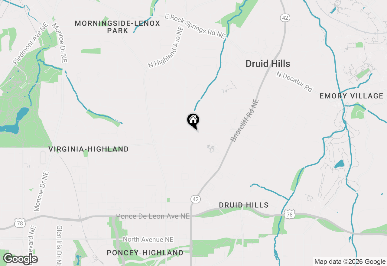 Map of 1197 Stillwood Drive Ne #DN, Atlanta, GA 30306