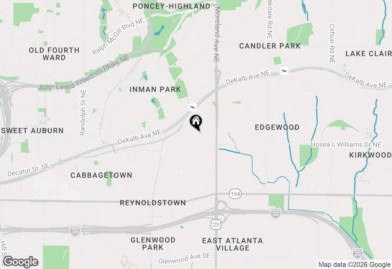 Map of 32 Walthall Street Ne #A, Atlanta, GA 30307