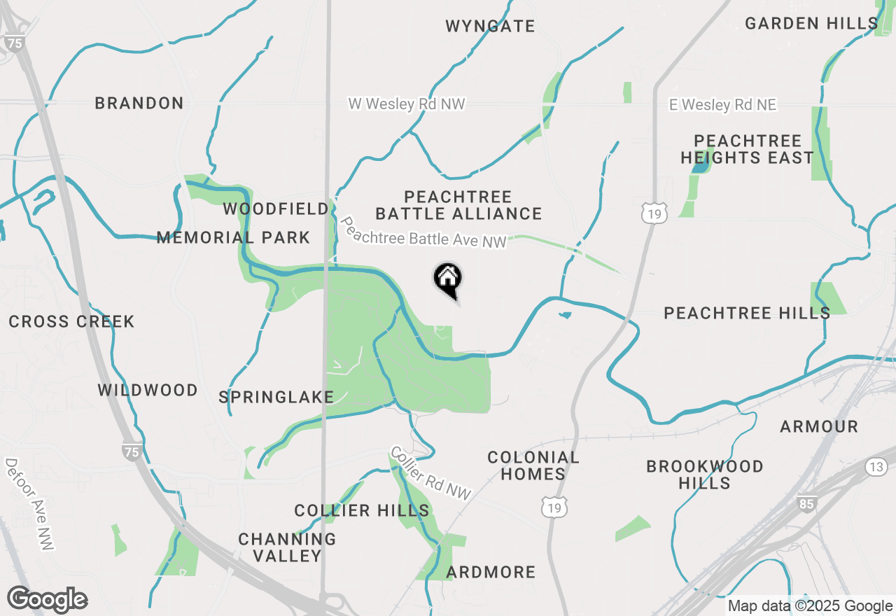 Map of 2318 Havenridge Drive Nw, Atlanta, GA 30305