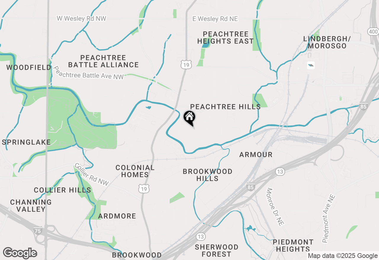 Map of 2205 Willow Avenue Ne, Atlanta, GA 30305