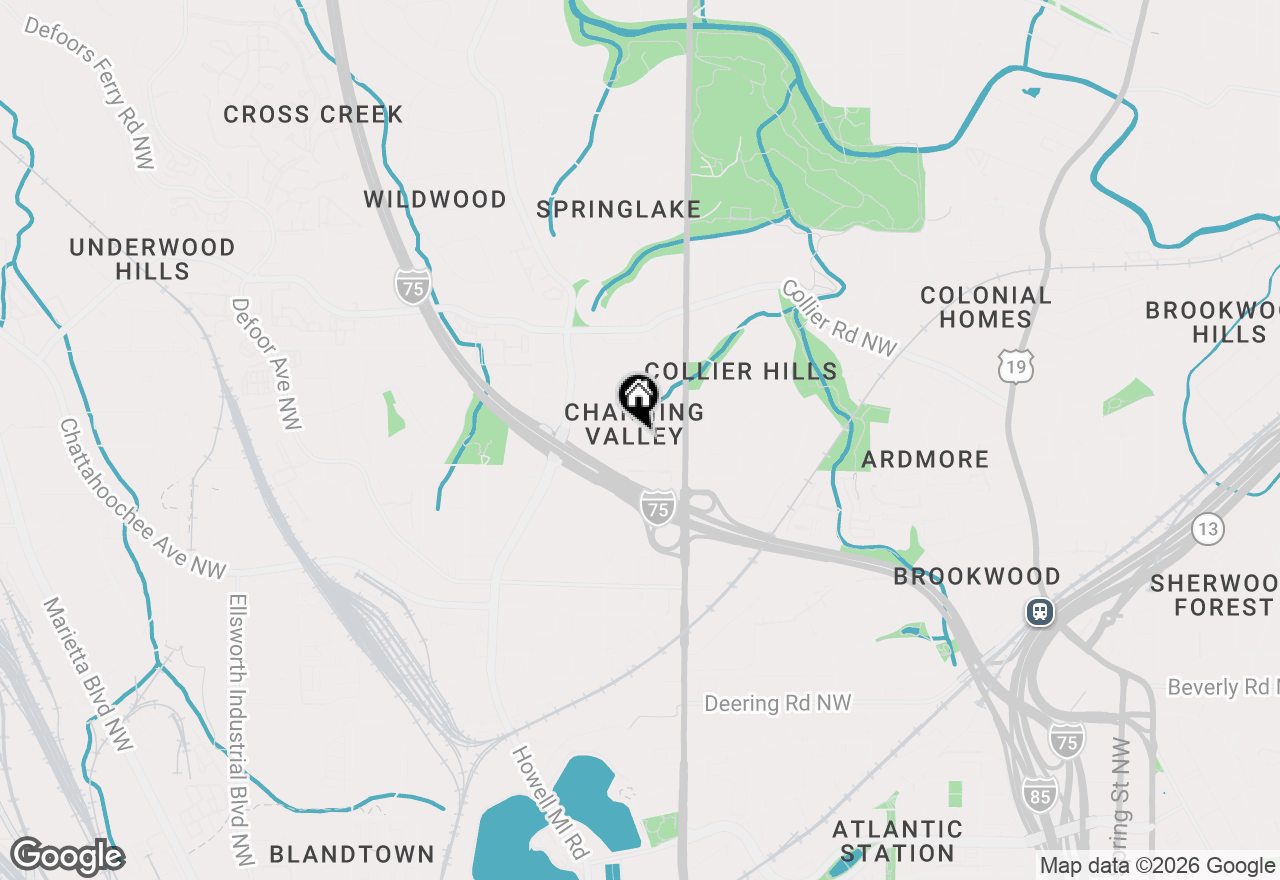 Map of 656 Channing Drive Nw, Atlanta, GA 30318