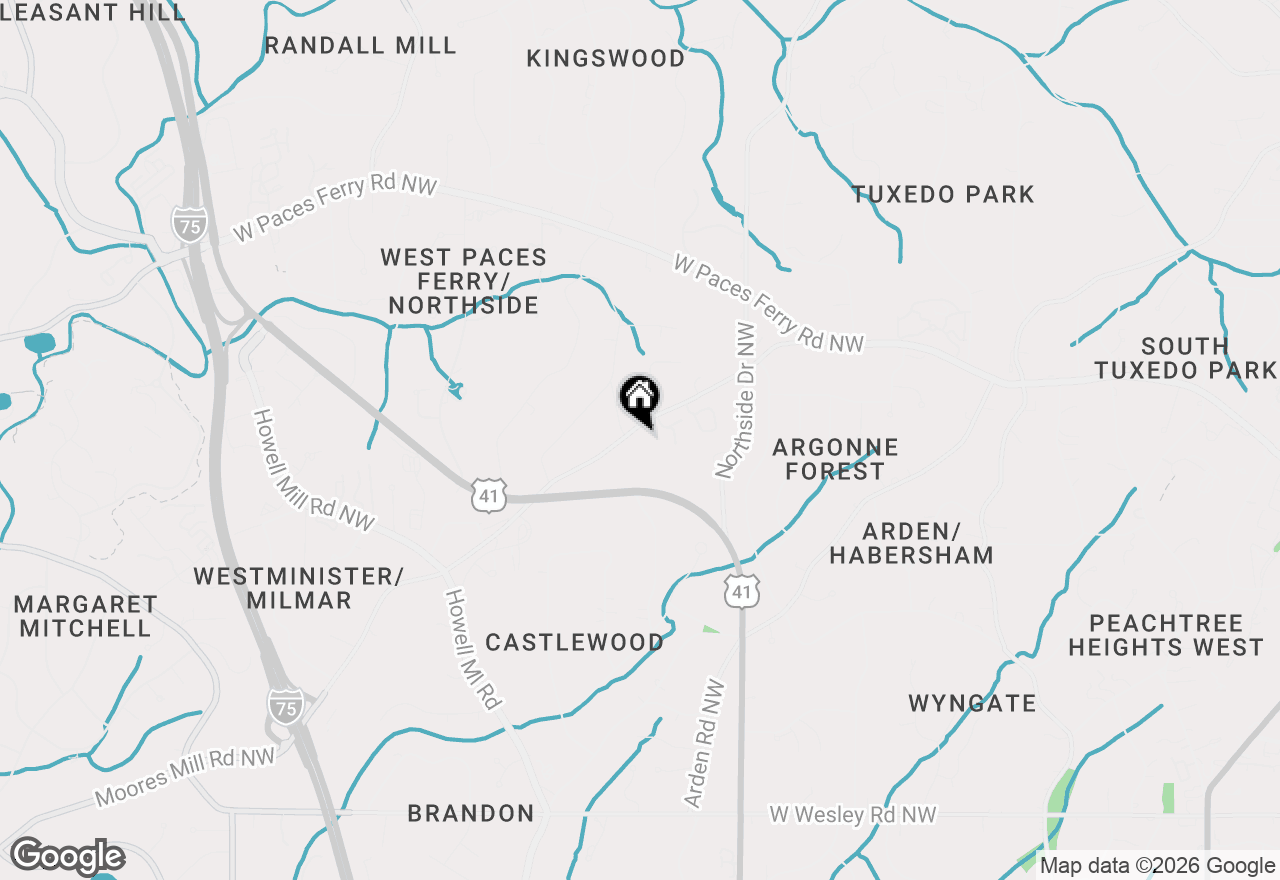 Map of 740 Moores Mill Road Nw, Atlanta, GA 30327