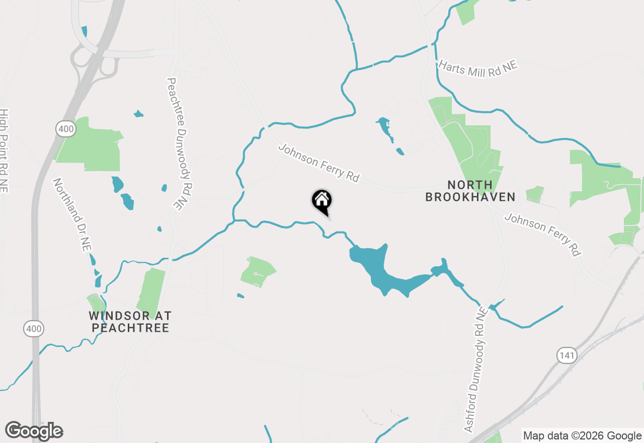 Map of 1186 Warrenhall Lane Ne, Brookhaven, GA 30319