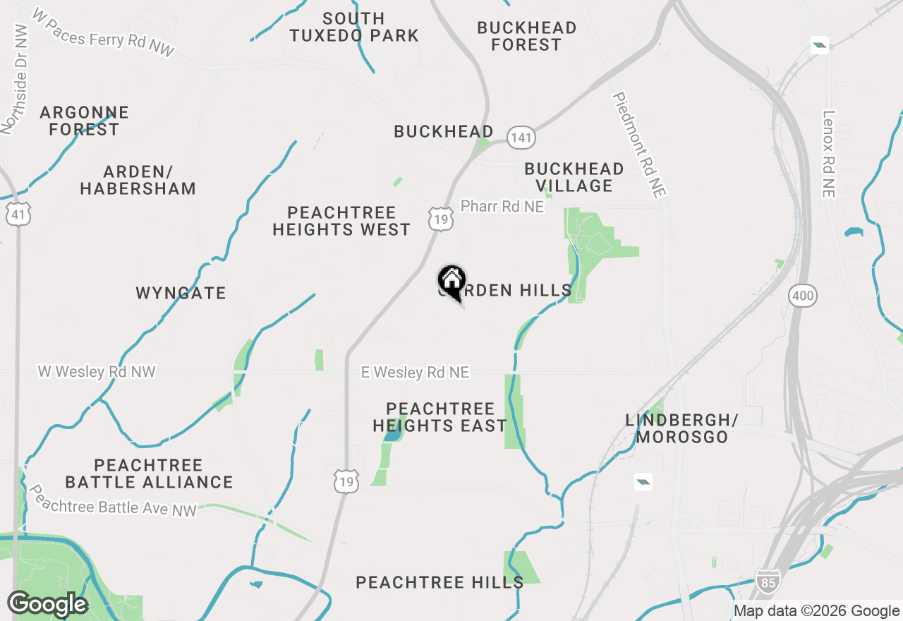 Map of 87 Sheridan Drive, Atlanta, GA 30305