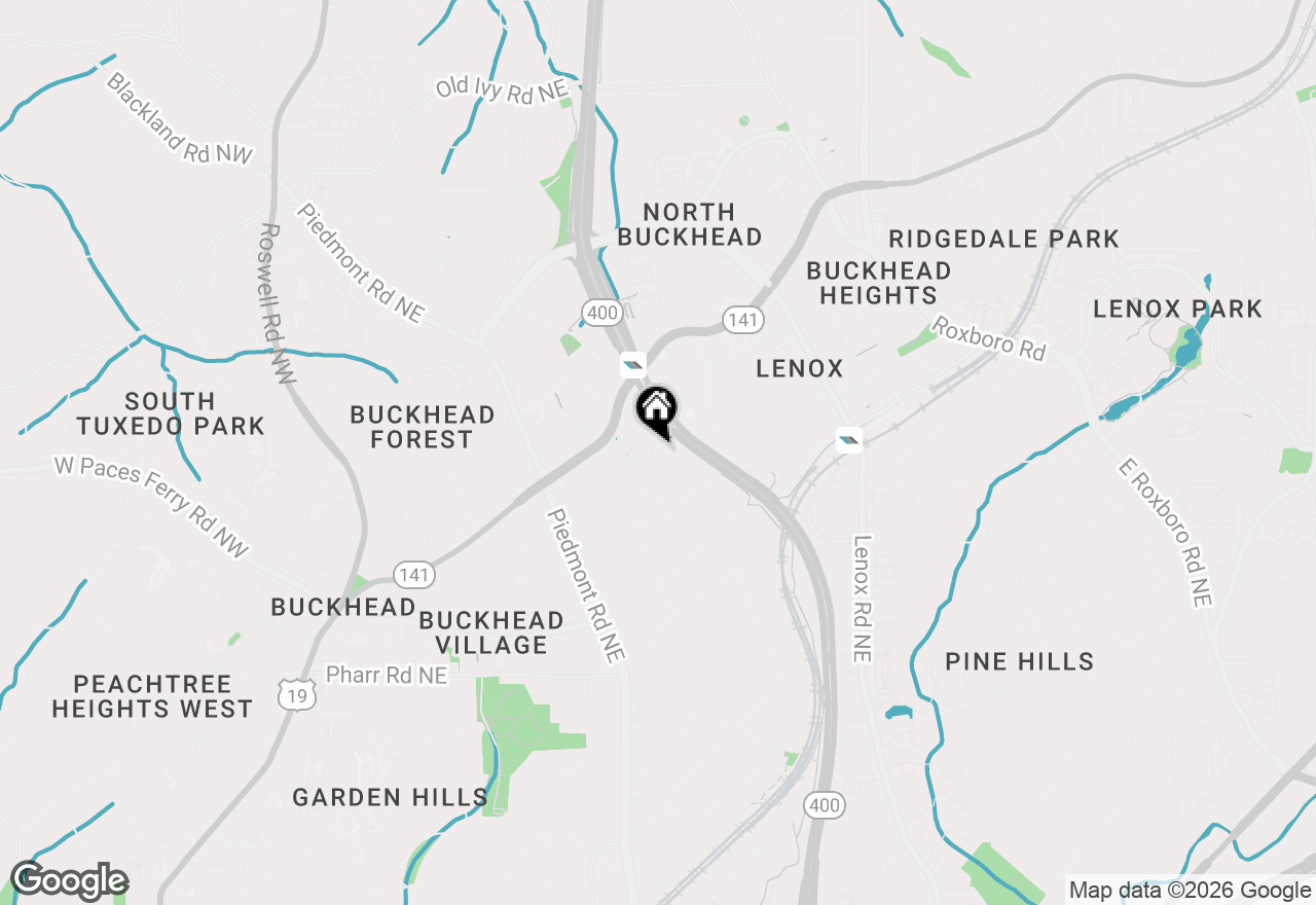 Map of 40 Highland Drive Ne, Atlanta, GA 30305