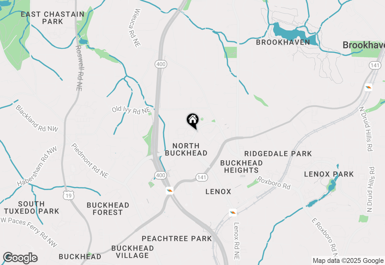 Map of 700 Park Regency Place Ne #1407, Atlanta, GA 30326