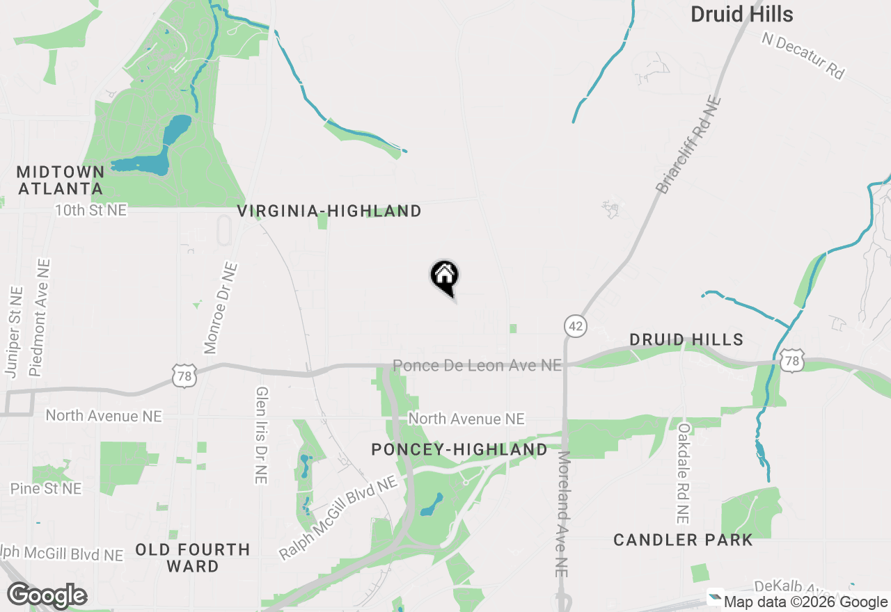 Map of 946 Greenwood Avenue Ne, Atlanta, GA 30306