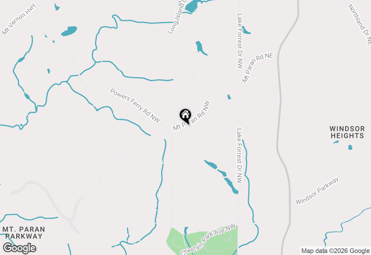 Map of 305 Forrest Lake Drive Nw, Sandy Springs, GA 30327
