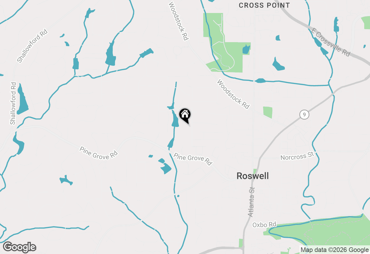 Map of 1125 Crest Brook Lane, Roswell, GA 30075