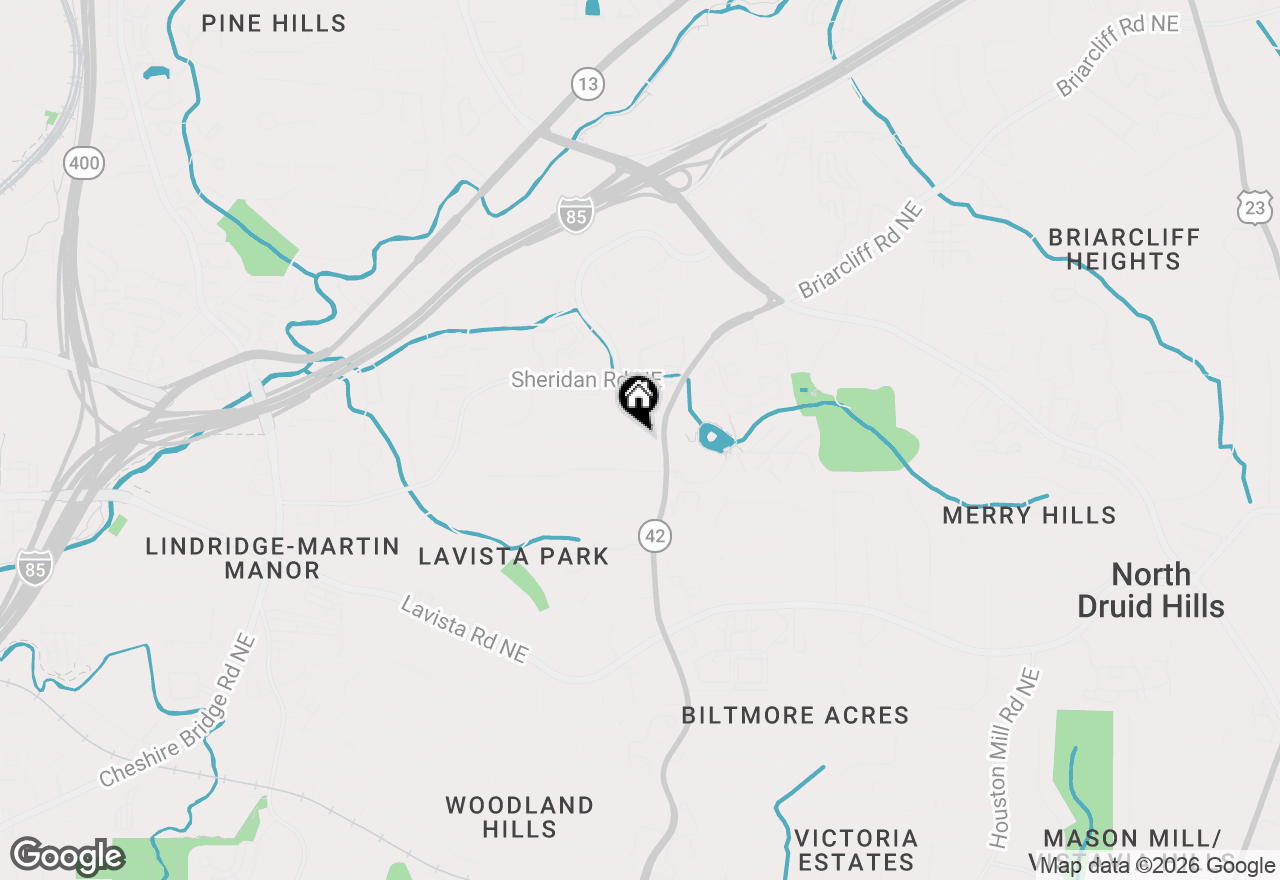 Map of 1307 Mayfair Drive Ne, Brookhaven, GA 30324