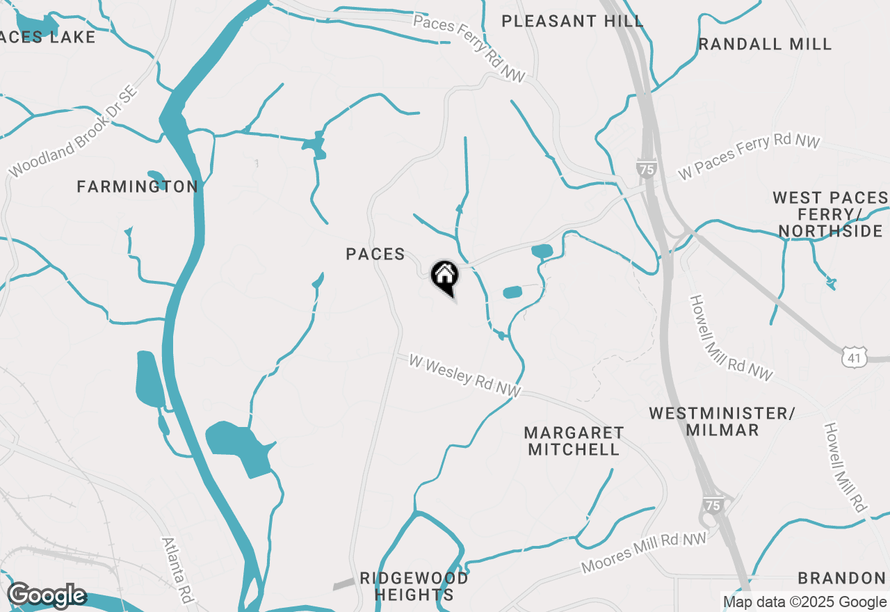 Map of 3195 Paces Bend Court Nw, Atlanta, GA 30327