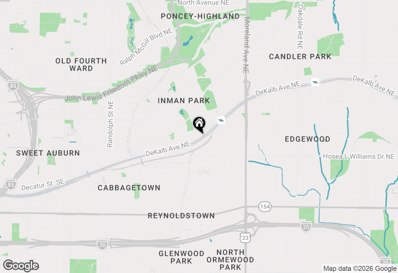 Map of 972 Dekalb Avenue Ne #205, Atlanta, GA 30307