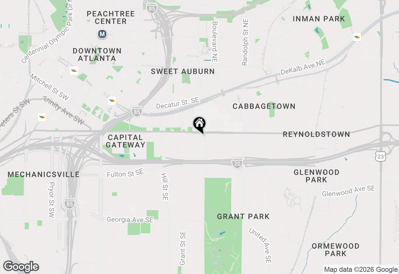 Map of 307 Cherokee Avenue Se #3, Atlanta, GA 30312