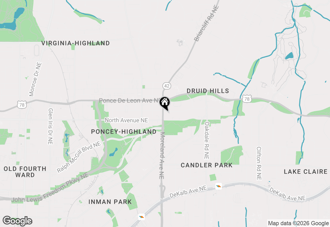 Map of 1181 Fairview Road, Atlanta, GA 30306