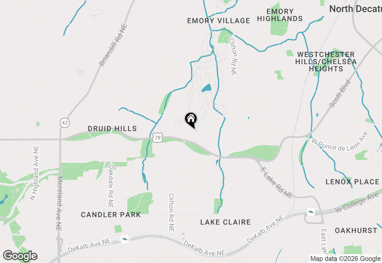 Map of 935 Clifton Road Ne, Atlanta, GA 30307