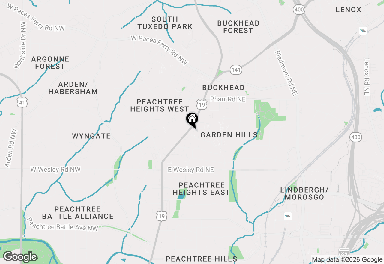Map of 2881 Peachtree Road Ne #2304, Atlanta, GA 30305