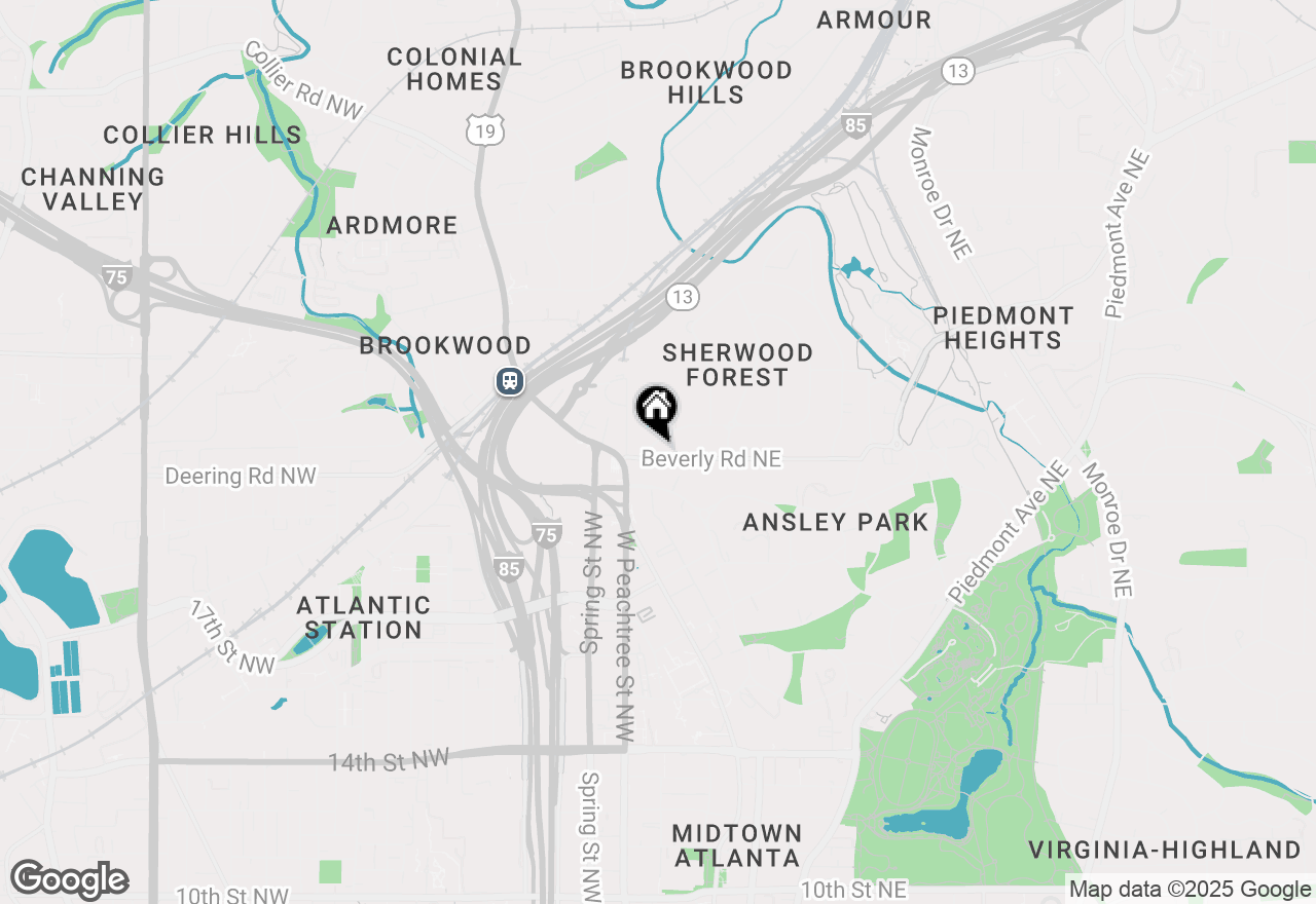 Map of 35 Robin Hood Road Ne, Atlanta, GA 30309