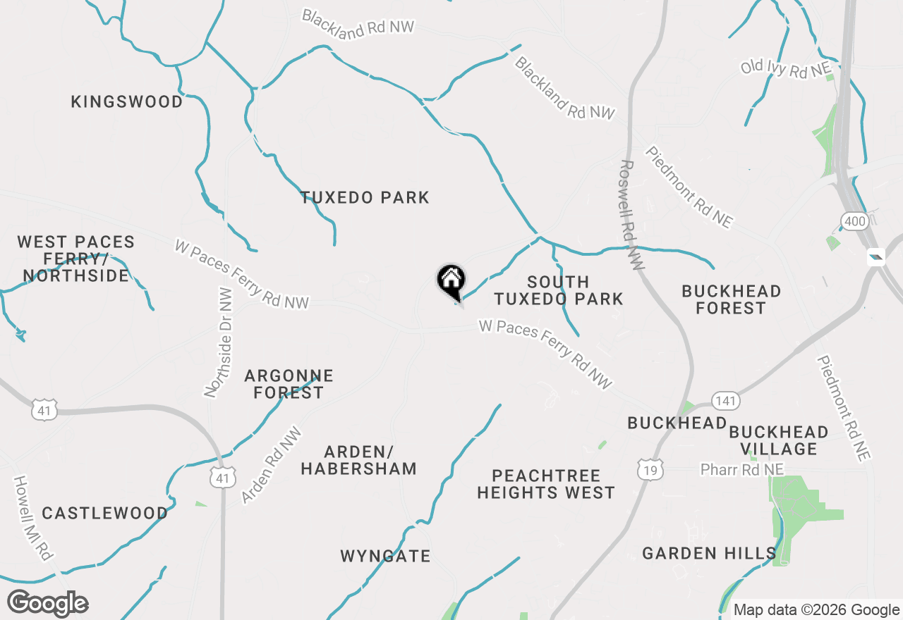 Map of 3302 W Andrews Drive Nw, Atlanta, GA 30305