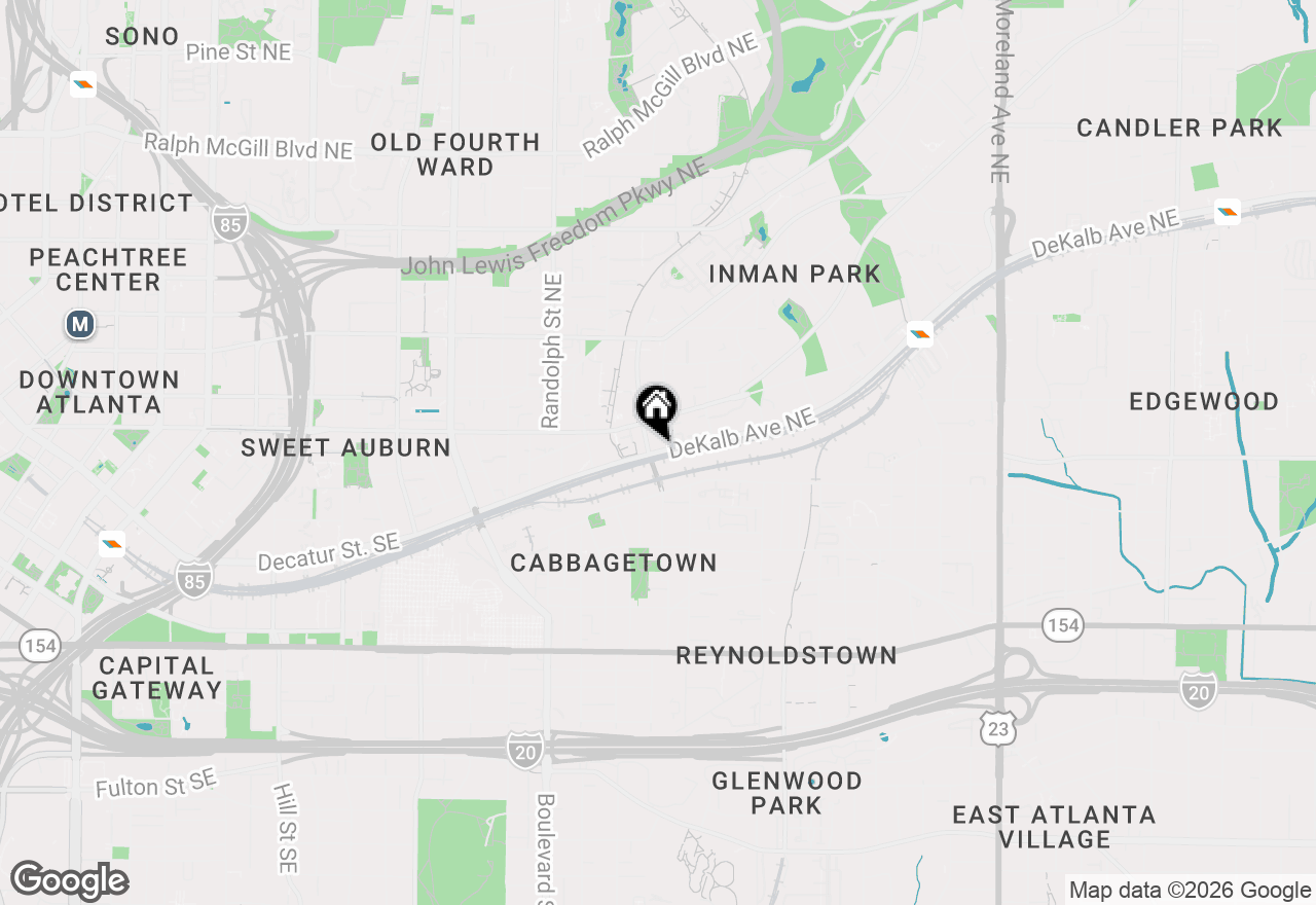 Map of 5 Krog Street Ne #B, Atlanta, GA 30307