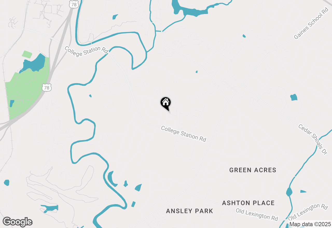 Map of 121 Mark Twain Circle, Athens, GA 30605