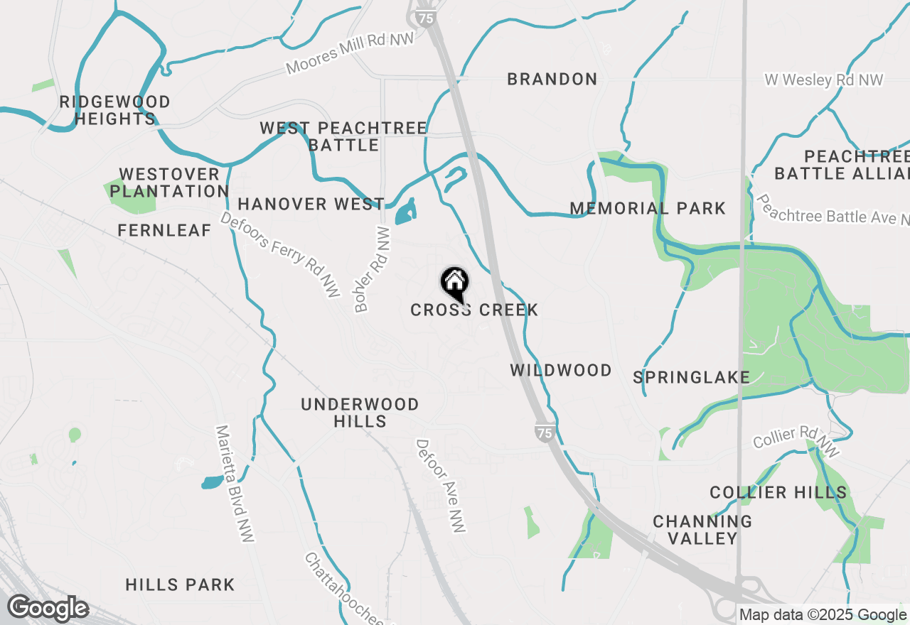 Map of 37 La Rue Place Nw, Atlanta, GA 30327