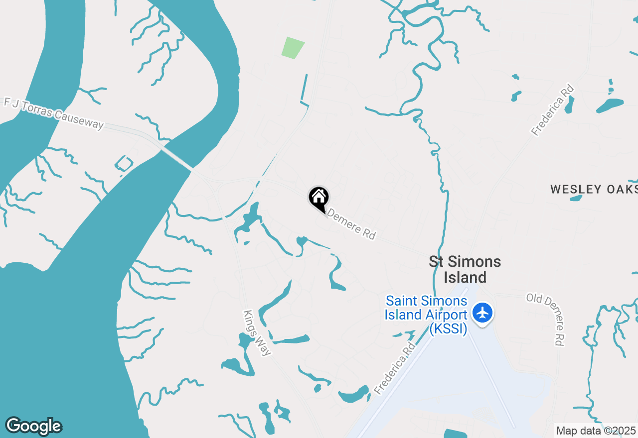 Map of 206 Reserve Lane, St Simons Island, GA 31522