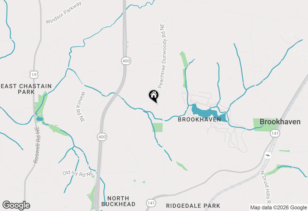 Map of 20 Stratford Hall Place Ne, Atlanta, GA 30342
