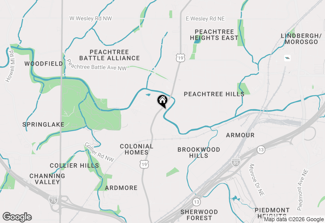 Map of 2255 Peachtree Road Ne #820, Atlanta, GA 30308