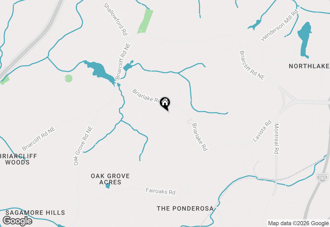 Map of 2770 Parkview Drive Ne, Atlanta, GA 30345