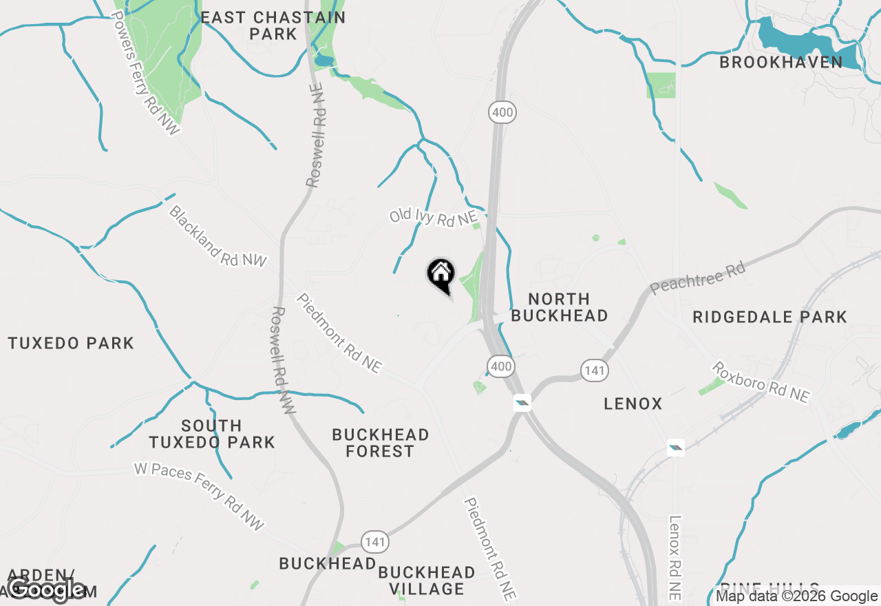 Map of 448 Ivy Park Ln Lane Ne, Atlanta, GA 30342