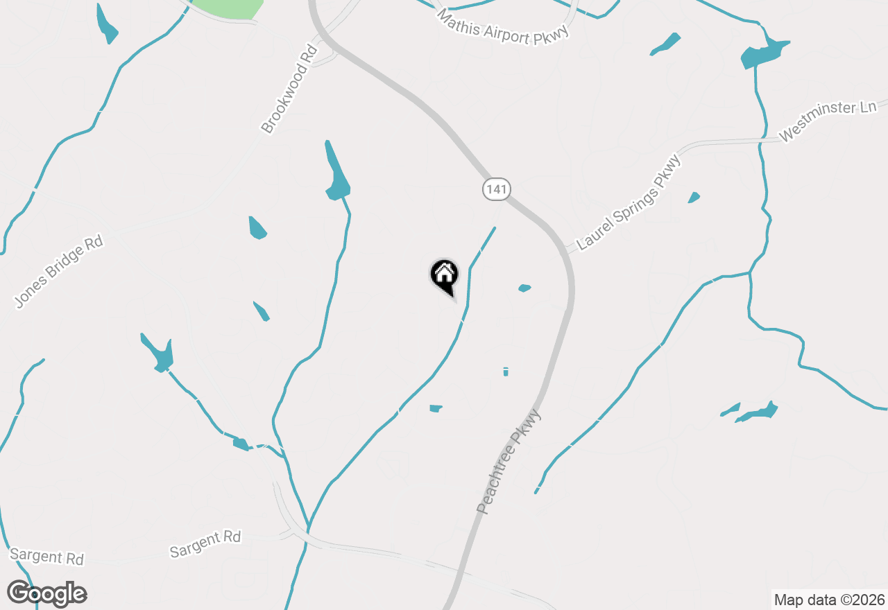 Map of 3820 Ridge Point Drive, Suwanee, GA 30024