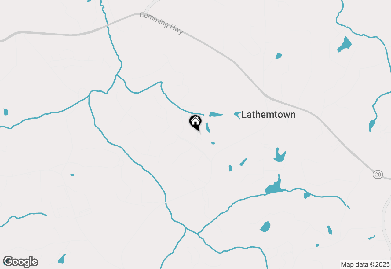 Map of 305 Thorntree Lane, Canton, GA 30115