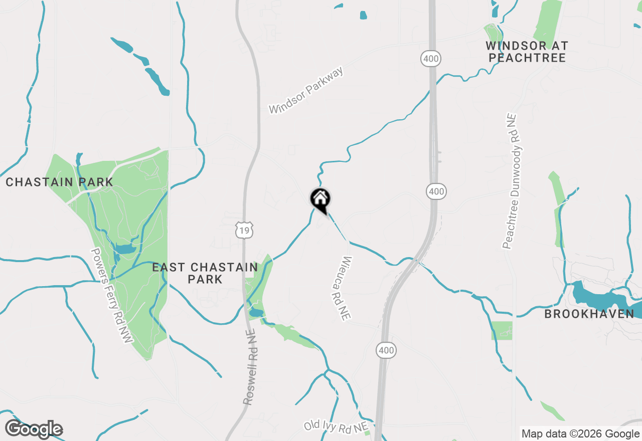 Map of 4223 Wieuca Overlook Ne, Atlanta, GA 30342