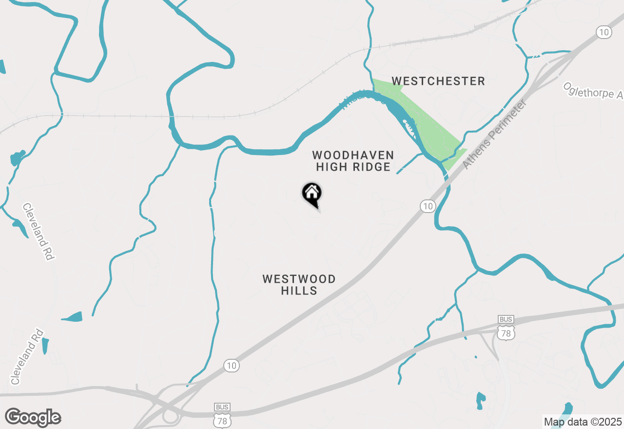 Map of 165 Woodhaven Ridge, Athens, GA 30606