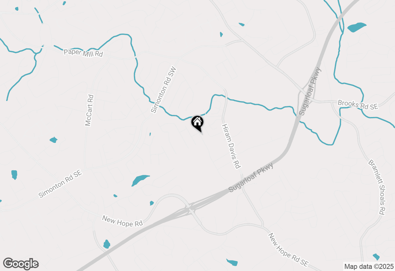 Map of 1023 Spruce Creek Lane, Lawrenceville, GA 30045