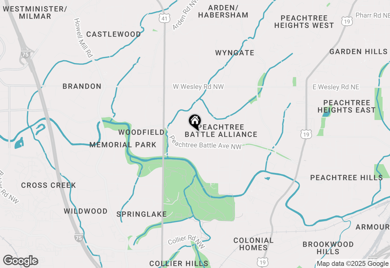 Map of 2492 Alton Road Nw, Atlanta, GA 30305