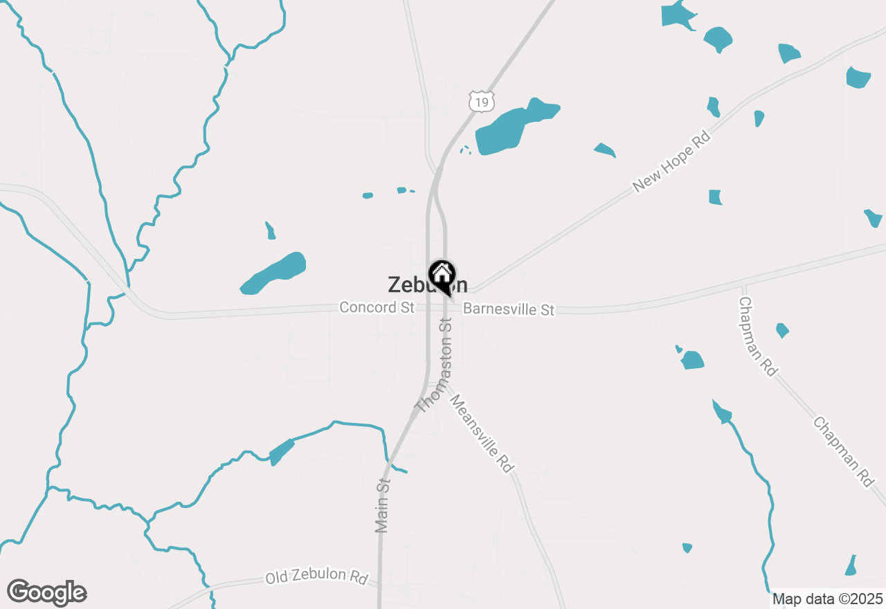 Map of 411 Us Highway 19, Zebulon, GA 30295