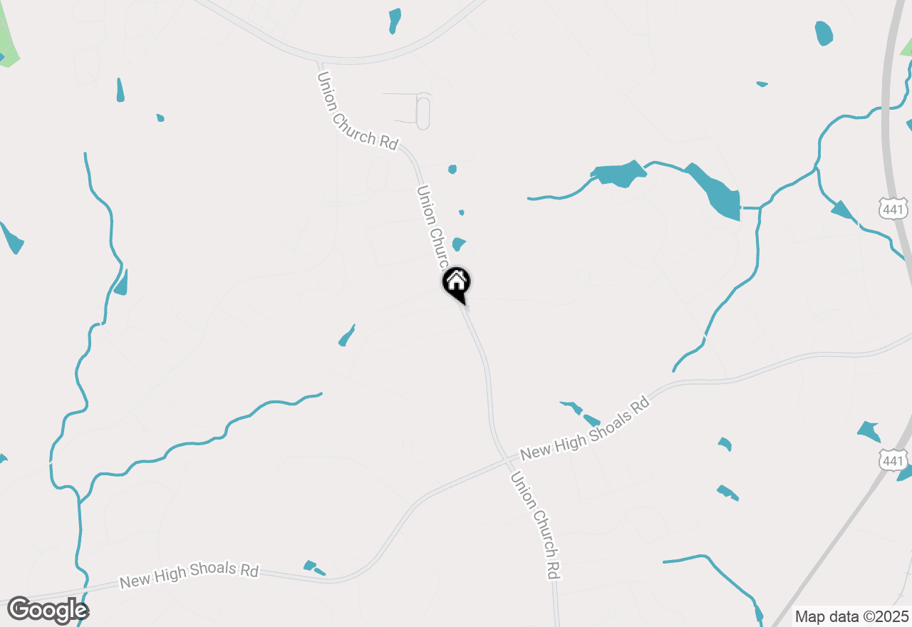 Map of 1025 Stonewood Field Road, Watkinsville, GA 30677