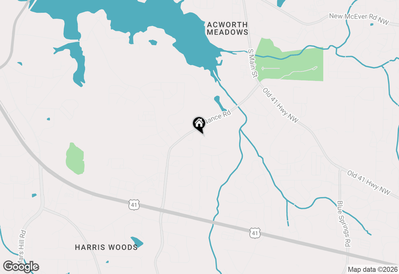 Map of 446 Darter Drive Nw, Kennesaw, GA 30144