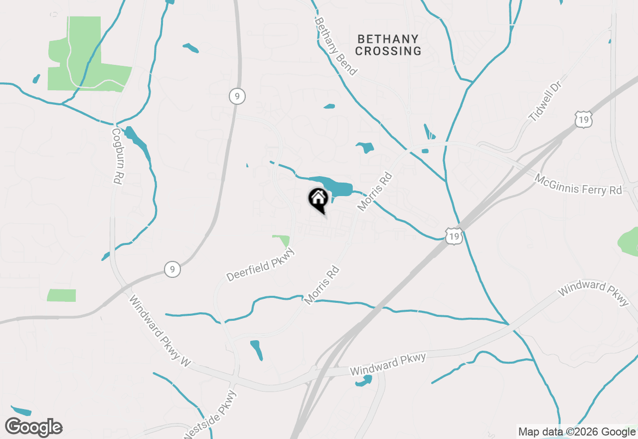 Map of 3373 N Twin Alley, Milton, GA 30004