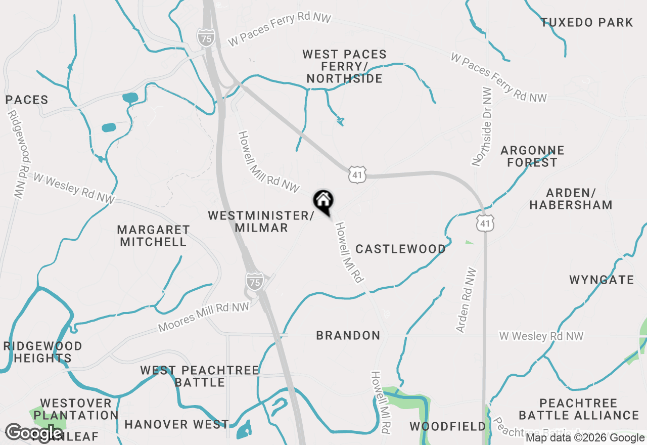 Map of 1074 Moores Mill Road, Atlanta, GA 30327