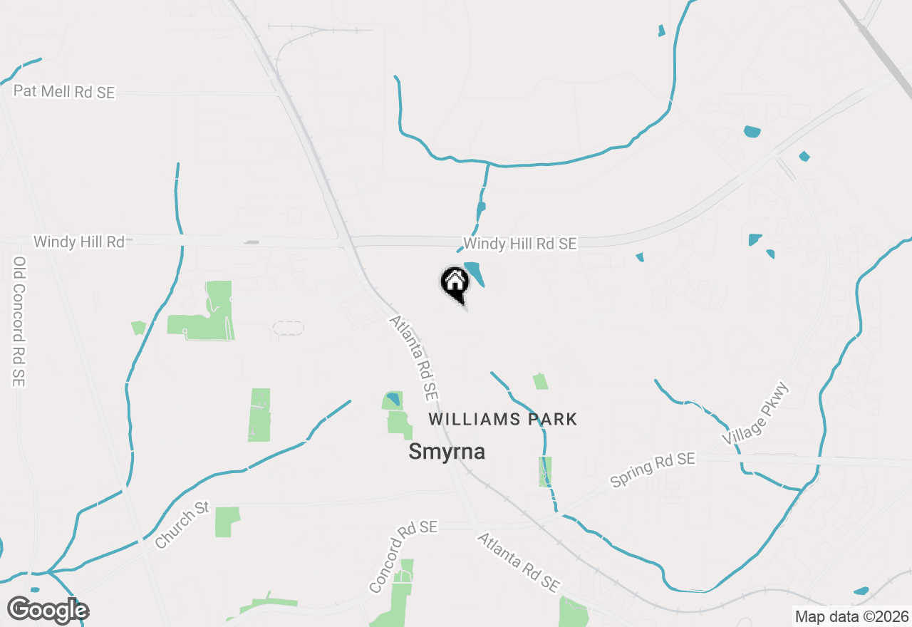 Map of 1355 Hawthorne Avenue Se, Smyrna, GA 30080