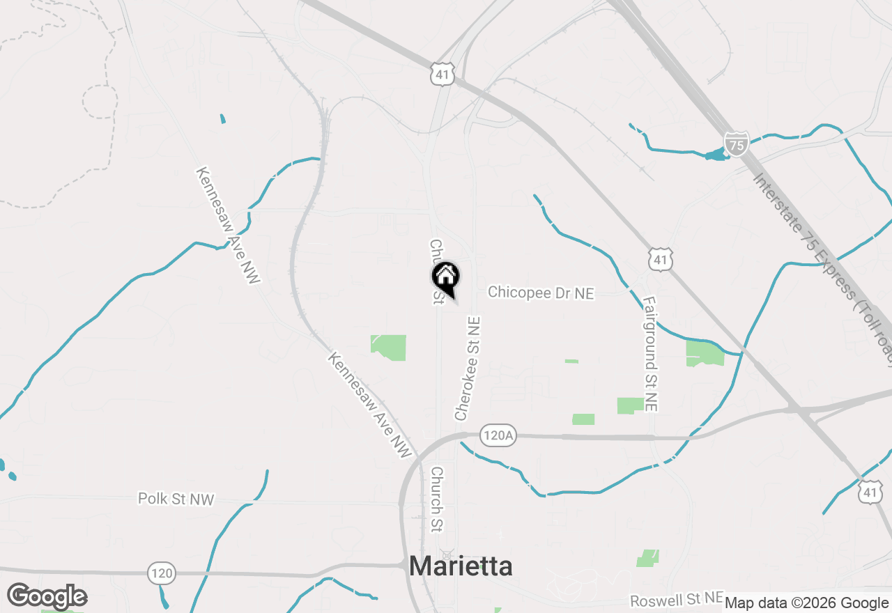 Map of 566 Church Street Ne, Marietta, GA 30060