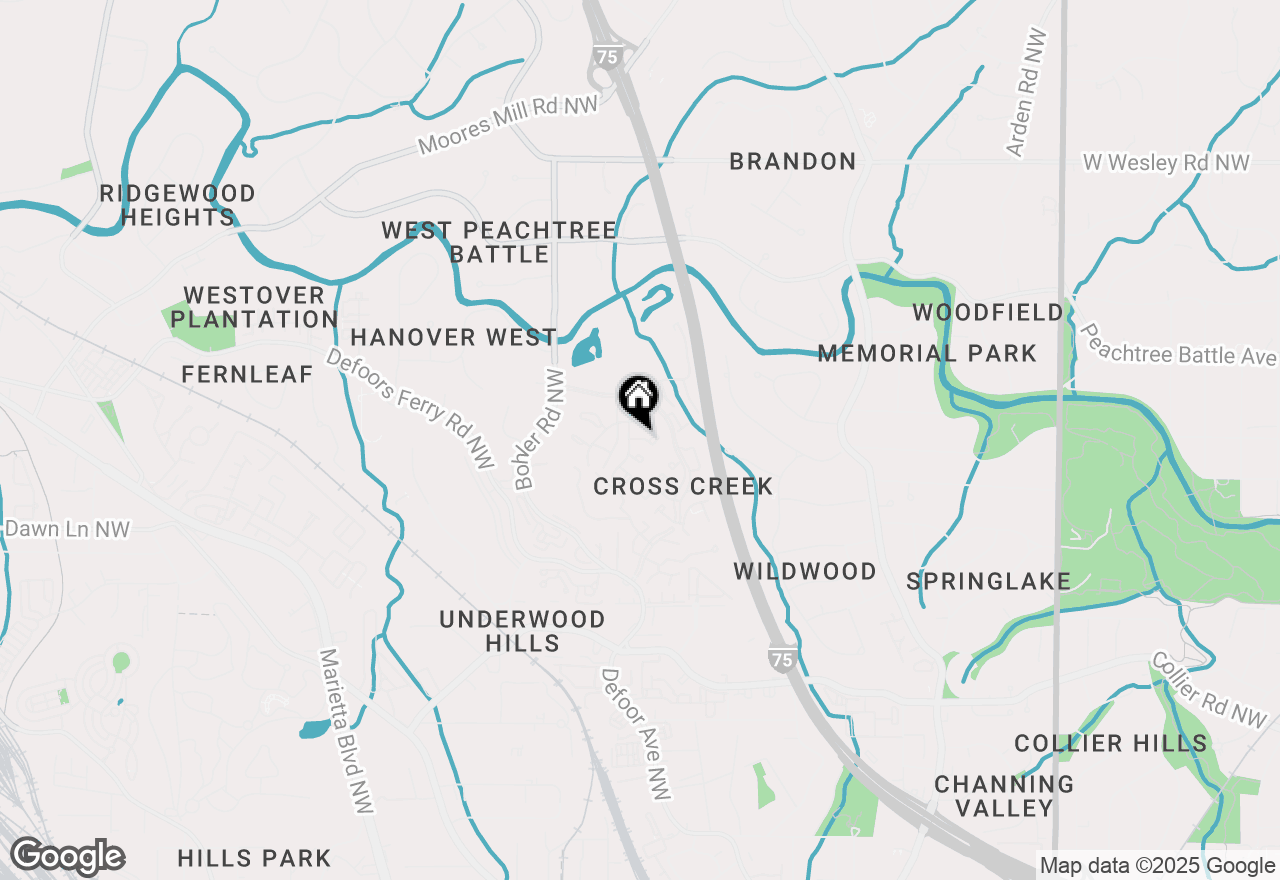 Map of 102 Adrian Place Nw, Atlanta, GA 30327