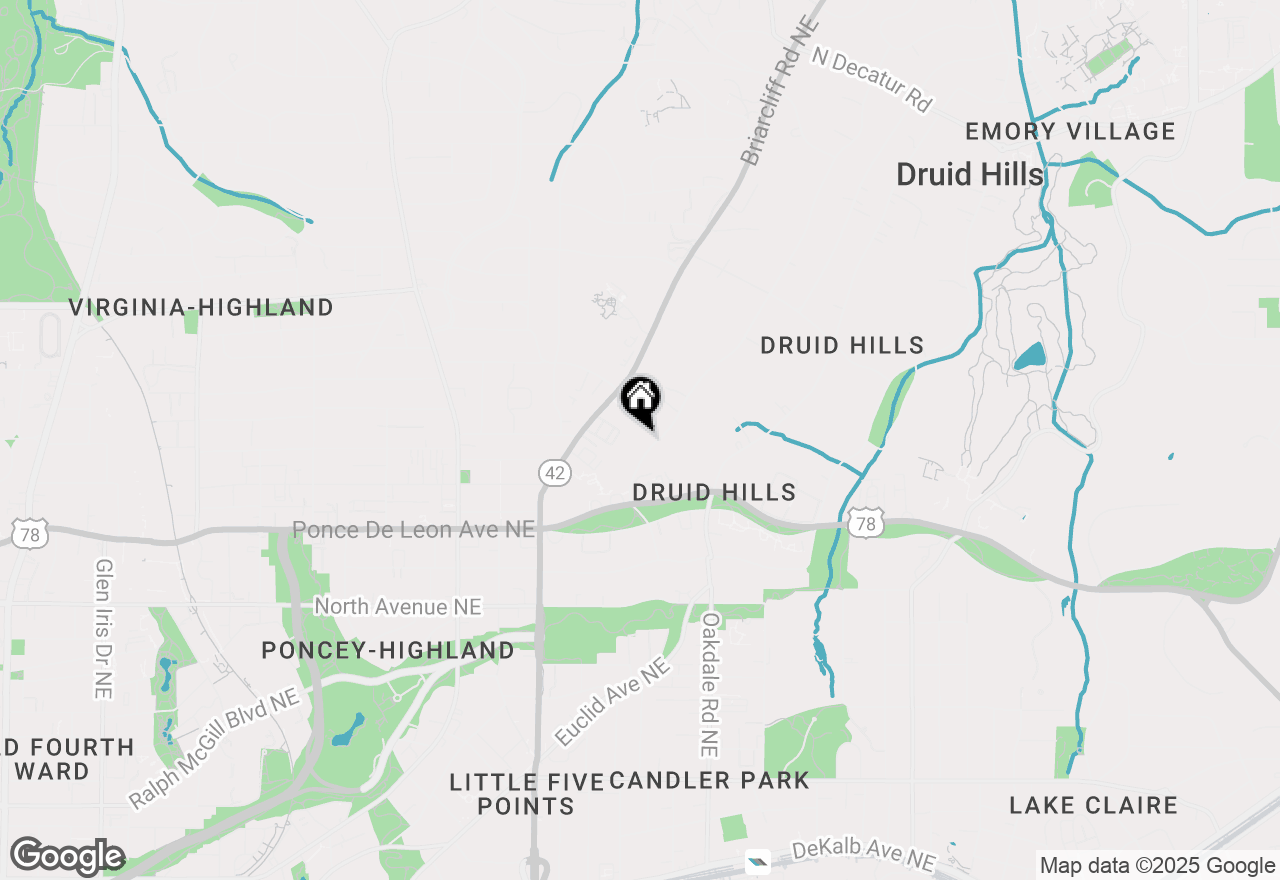 Map of 818 Springdale Road Ne, Atlanta, GA 30306