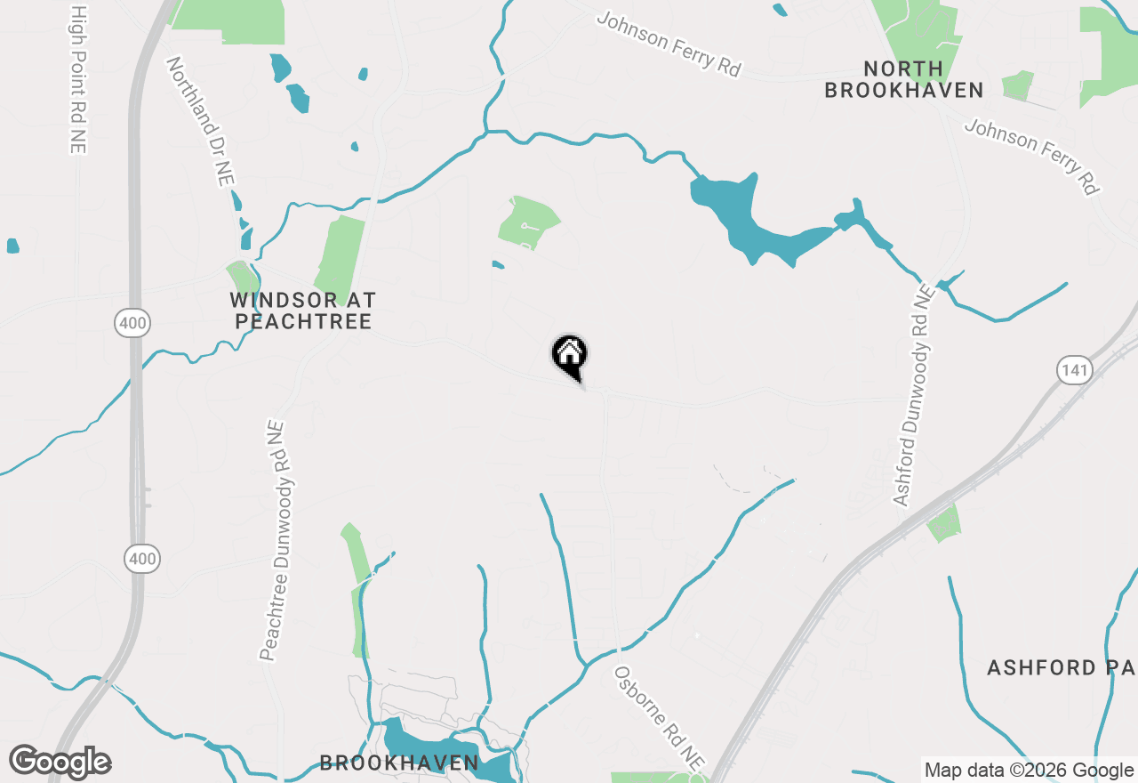 Map of 1098 Wimberly Road Ne, Atlanta, GA 30319